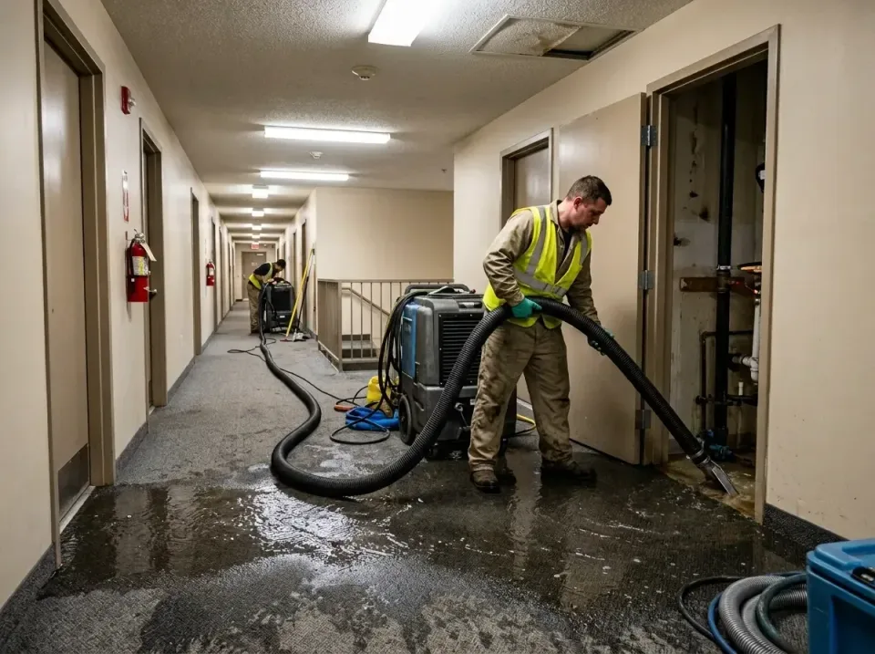 multi-unit-apartment-hallway-f-005 — frequently asked questions, Emergency Burst Pipe Water Extraction & Removal in West Yor…